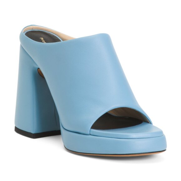 PROENZA SCHOULER Made In Italy Leather Heeled Mules - Picture 1 of 3